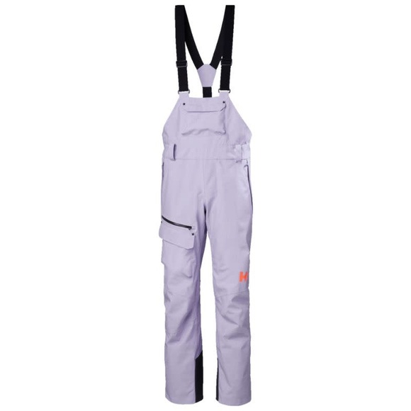 Helly Hansen PowderQueen Snow Bib Pant Heather/Purple size L - Picture 3 of 5